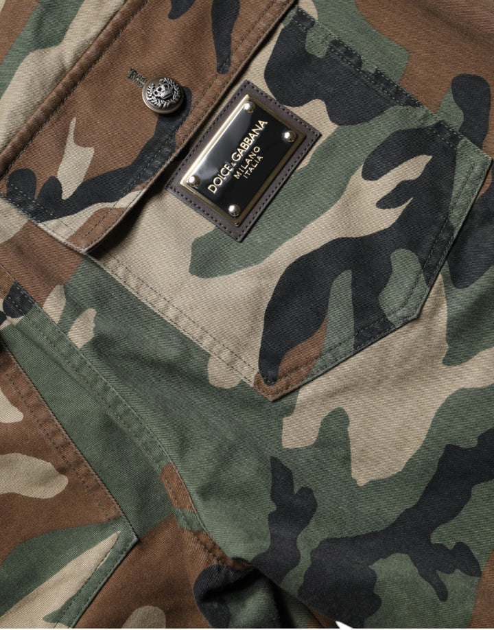 Women’s Dolce &amp; Gabbana Multicolor Camouflage Cargo Pants