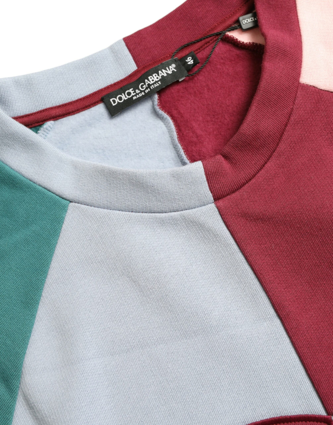 Women’s Dolce &amp; Gabbana Multicolor Cotton Crewneck Pullover Sweater
