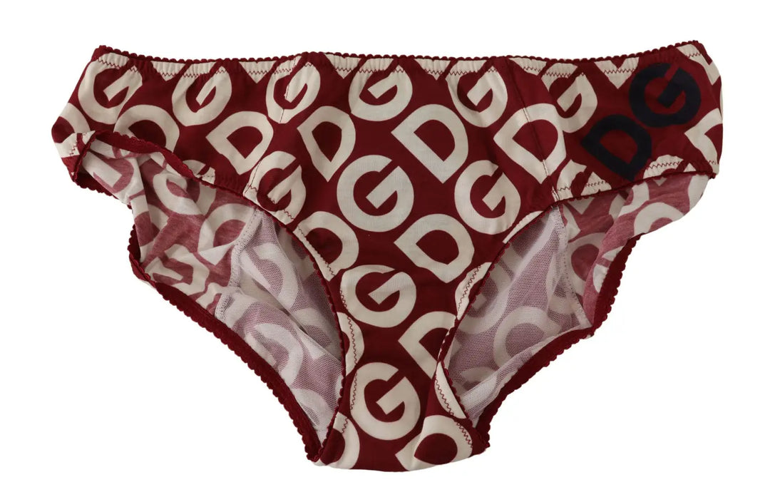 Women’s Dolce &amp; Gabbana Multicolor Dg Logo Print Slip Bottom Underwear