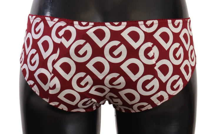 Women’s Dolce &amp; Gabbana Multicolor Dg Logo Print Slip Bottom Underwear