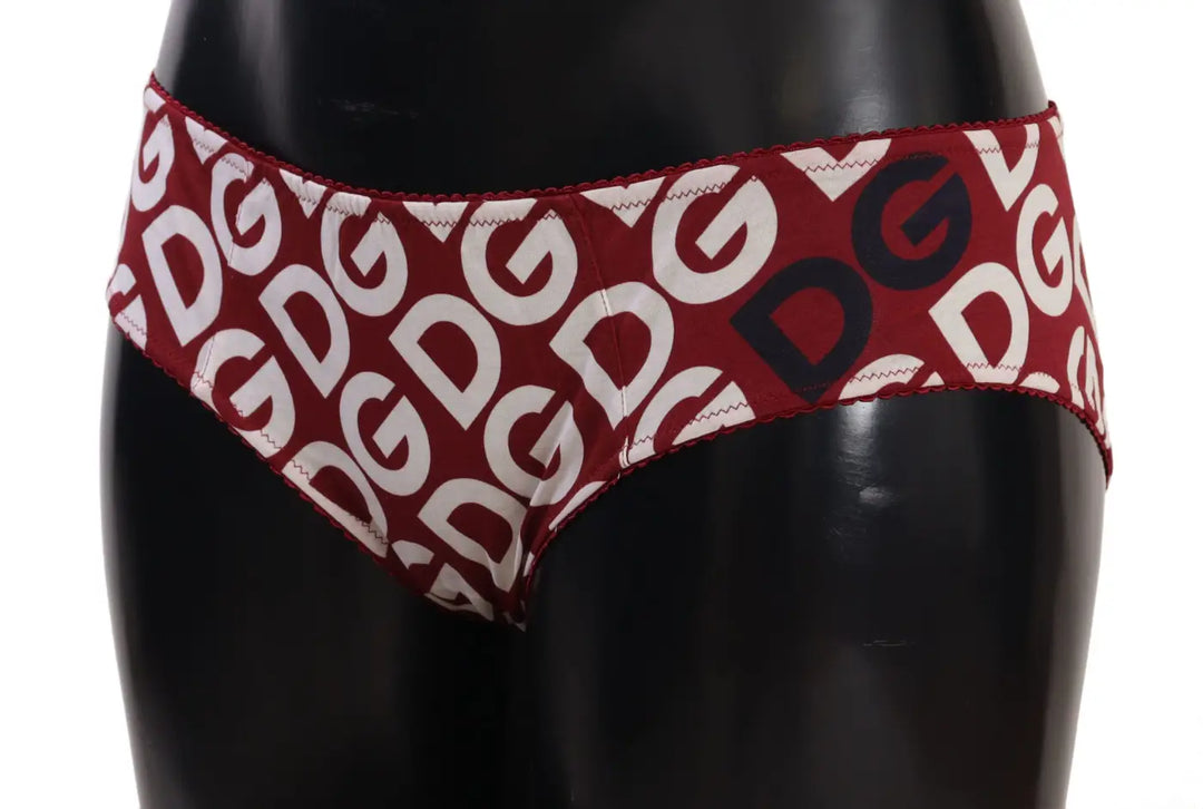 Women’s Dolce &amp; Gabbana Multicolor Dg Logo Print Slip Bottom Underwear