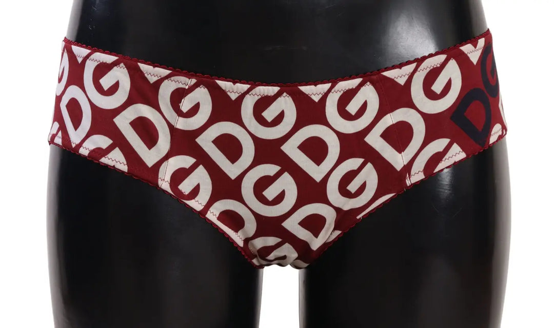 Women’s Dolce &amp; Gabbana Multicolor Dg Logo Print Slip Bottom Underwear