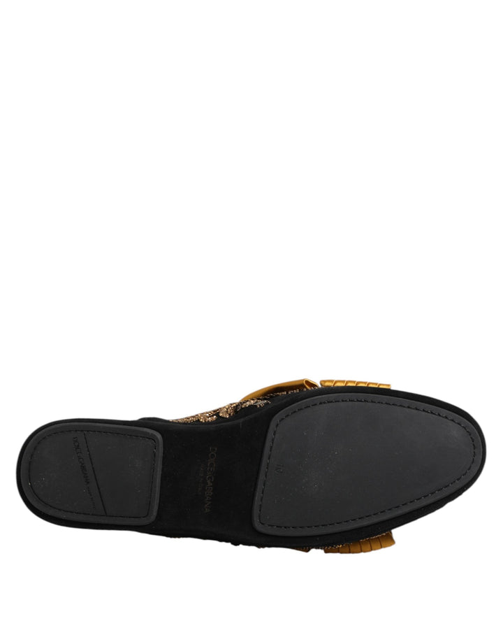 Women’s Dolce &amp; Gabbana Multicolor Embellished Flat Sandals Shoes