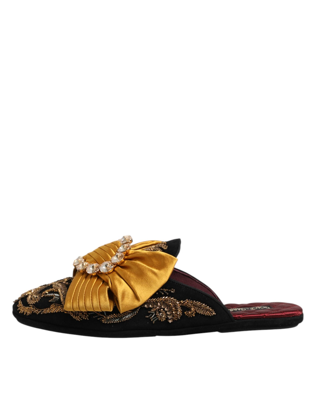 Women’s Dolce &amp; Gabbana Multicolor Embellished Flat Sandals Shoes