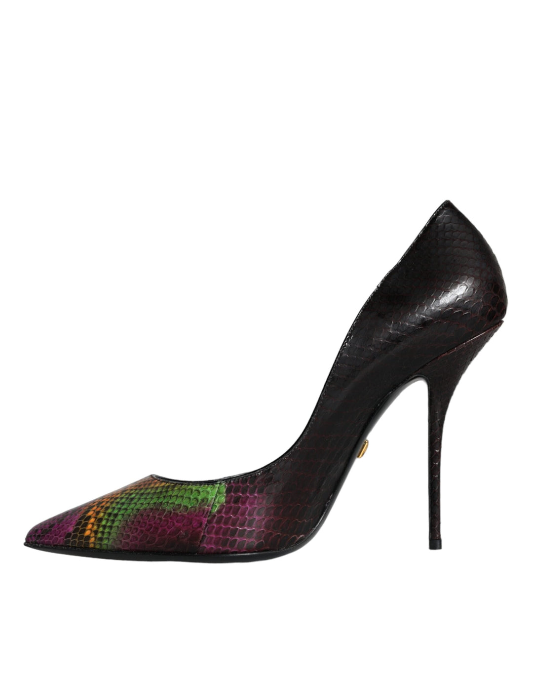 Women’s Dolce &amp; Gabbana Multicolor Exotic Leather Heels Pumps Shoes