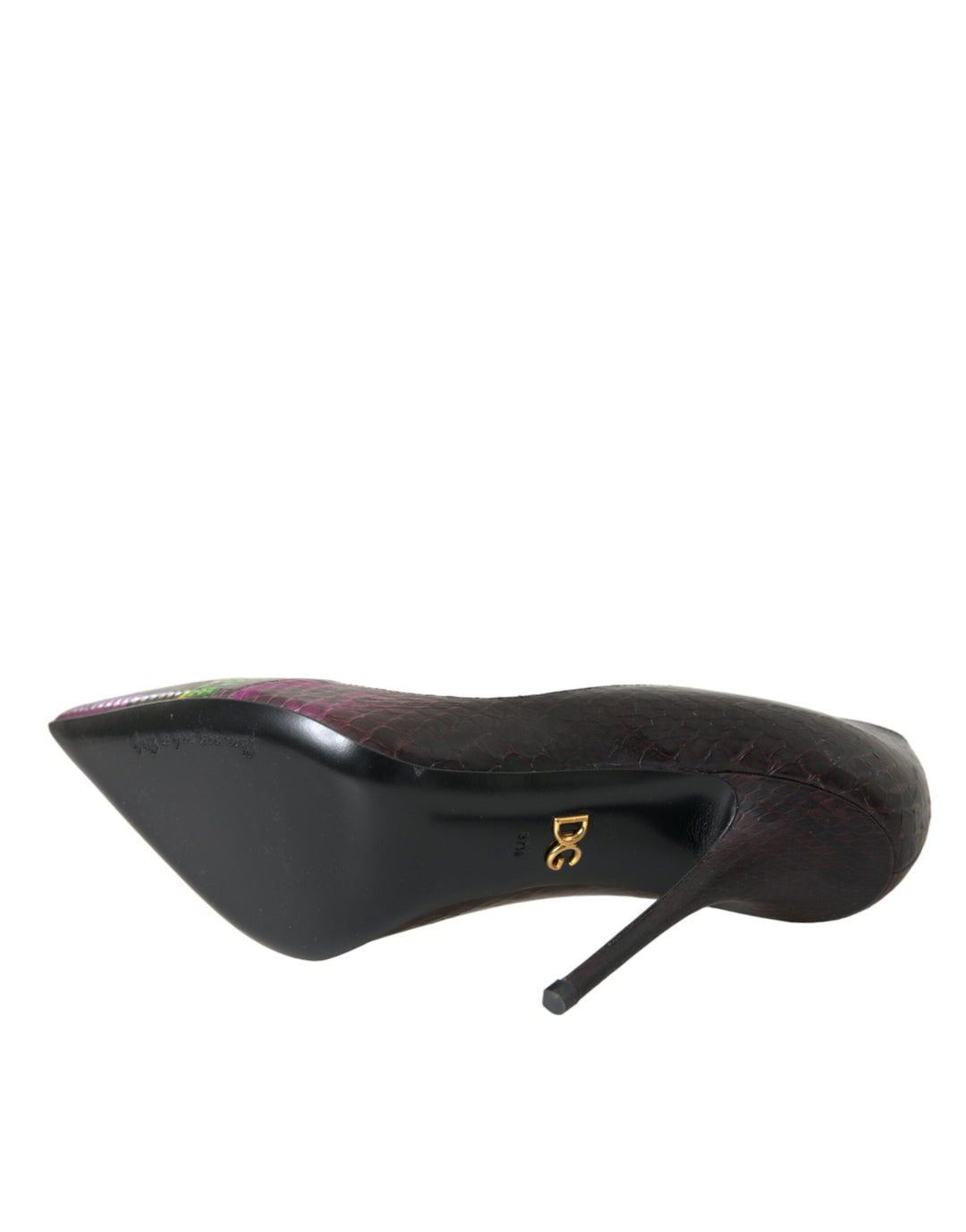 Women’s Dolce &amp; Gabbana Multicolor Exotic Leather Heels Pumps Shoes