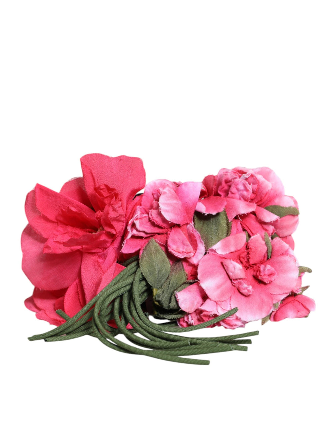 Women’s Dolce &amp; Gabbana Multicolor Floral Applique Detail Tie Belt