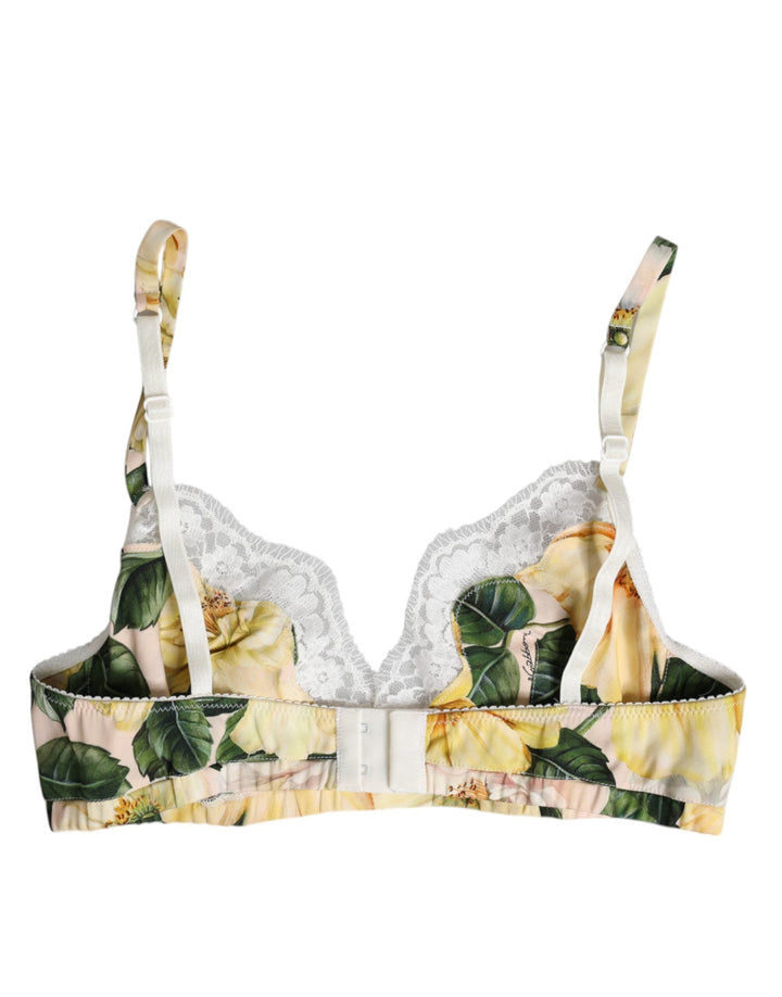 Women’s Dolce &amp; Gabbana Multicolor Floral Print Non Wire Bra Underwear