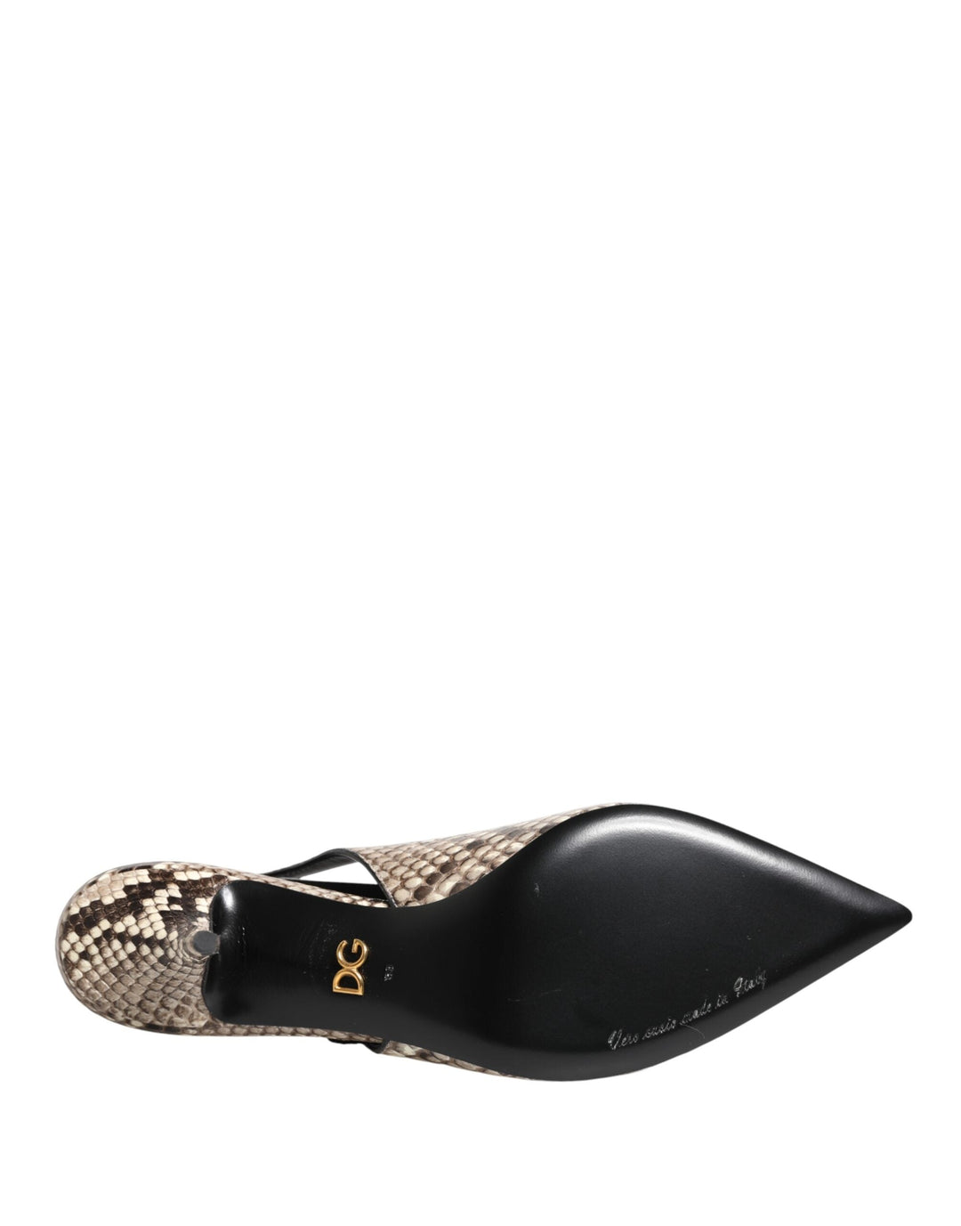 Women’s Dolce &amp; Gabbana Multicolor Leather Heels Slingback Shoes