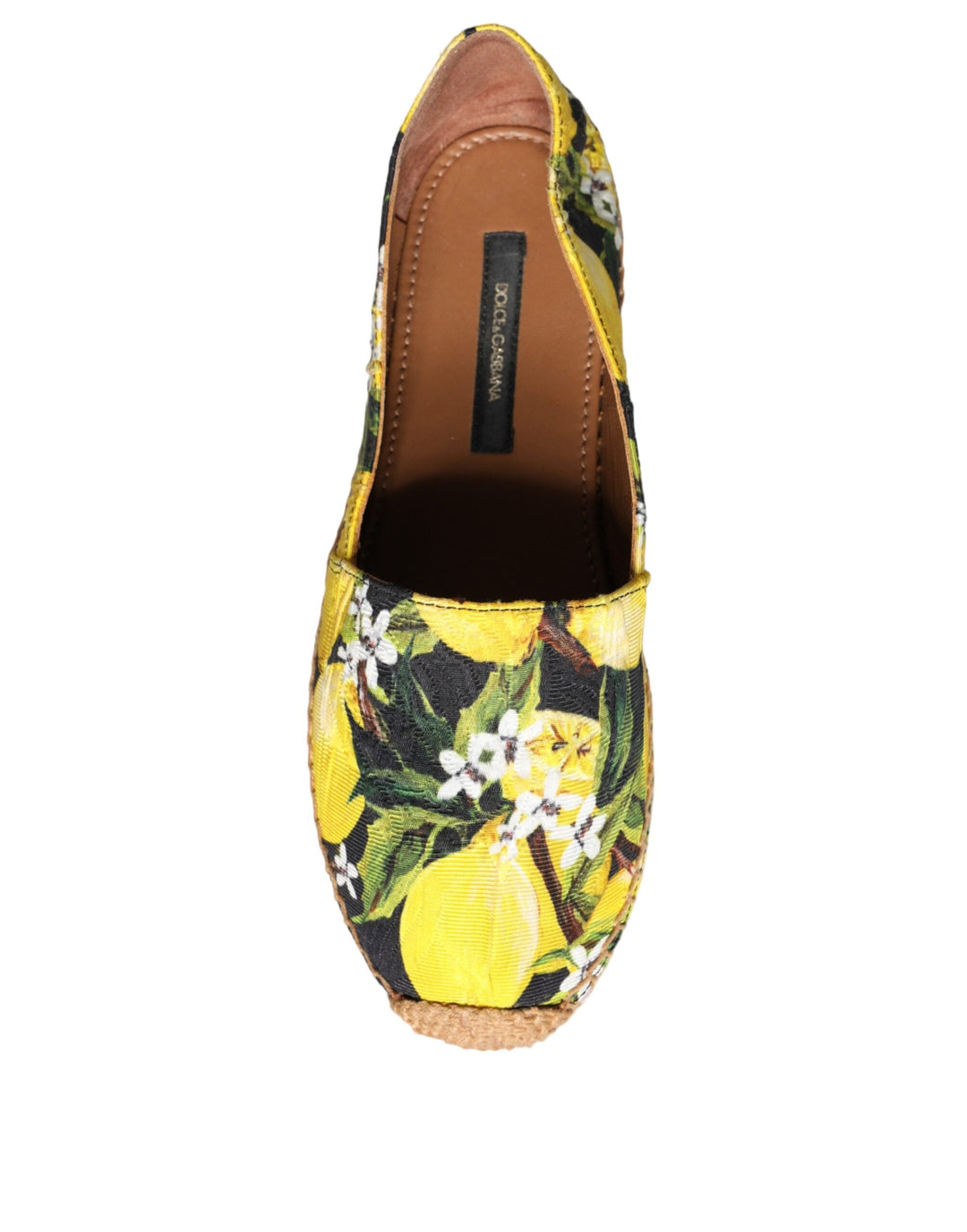 Women’s Dolce &amp; Gabbana Multicolor Lemon Slip on Espadrilles Shoes
