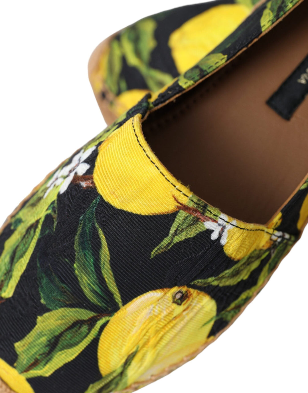 Women’s Dolce &amp; Gabbana Multicolor Lemon Slip on Espadrilles Shoes