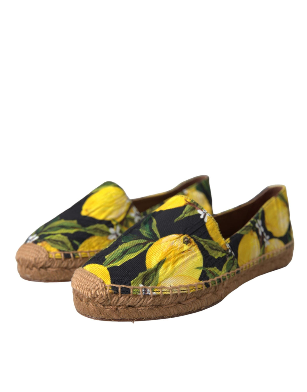Women’s Dolce &amp; Gabbana Multicolor Lemon Slip on Espadrilles Shoes