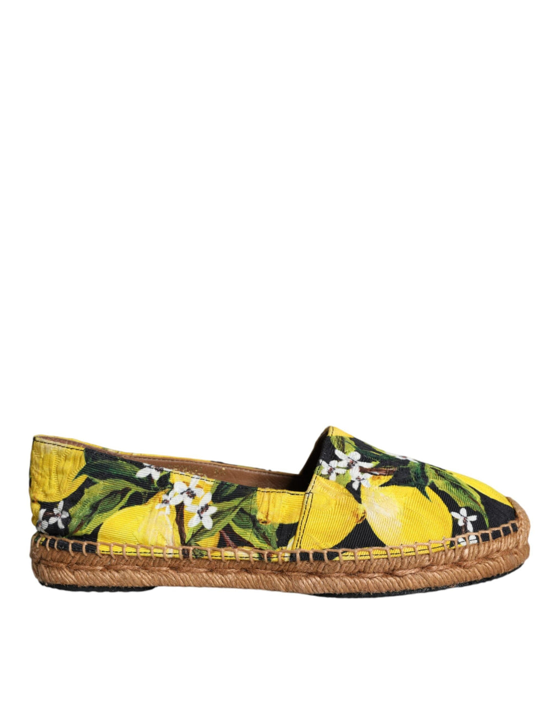 Women’s Dolce &amp; Gabbana Multicolor Lemon Slip on Espadrilles Shoes