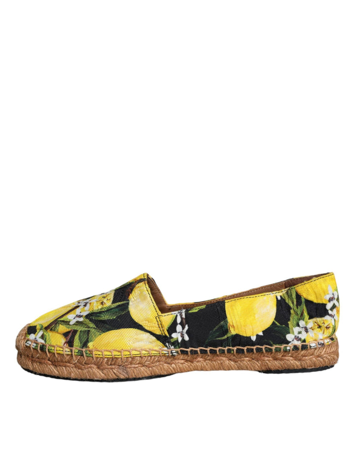 Women’s Dolce &amp; Gabbana Multicolor Lemon Slip on Espadrilles Shoes