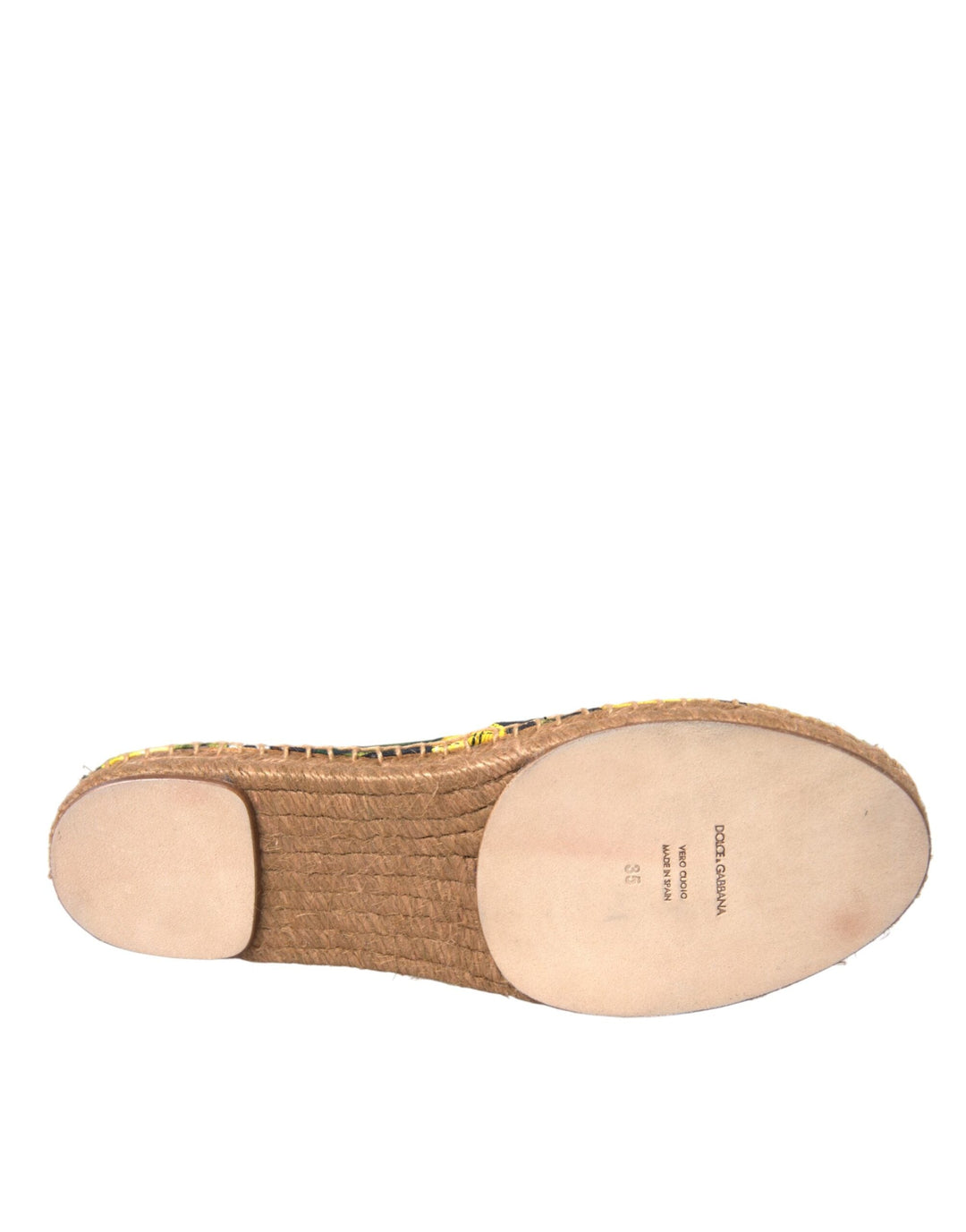 Women’s Dolce &amp; Gabbana Multicolor Lemon Slip on Espadrilles Shoes