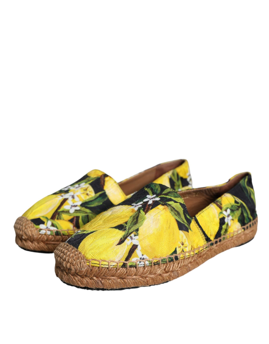 Women’s Dolce &amp; Gabbana Multicolor Lemon Slip on Espadrilles Shoes