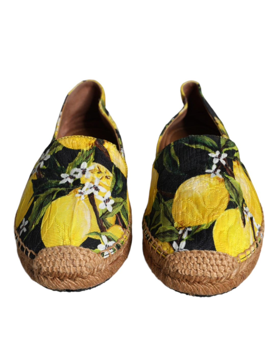 Women’s Dolce &amp; Gabbana Multicolor Lemon Slip on Espadrilles Shoes