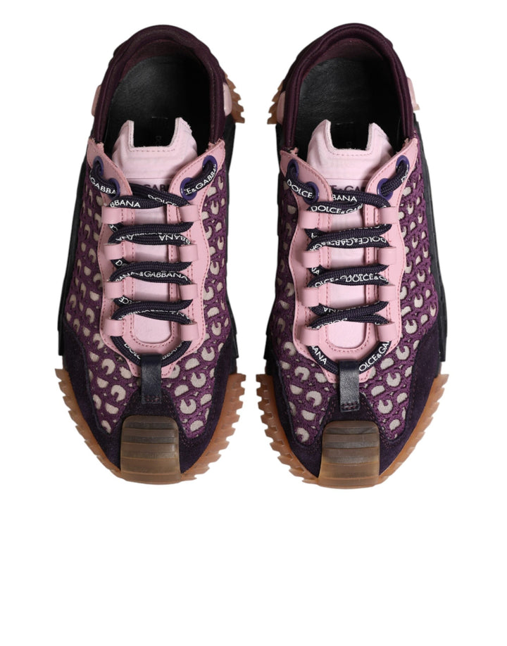 Dolce &amp; Gabbana Multicolor Logo Low Top NS1 Sneakers Shoes