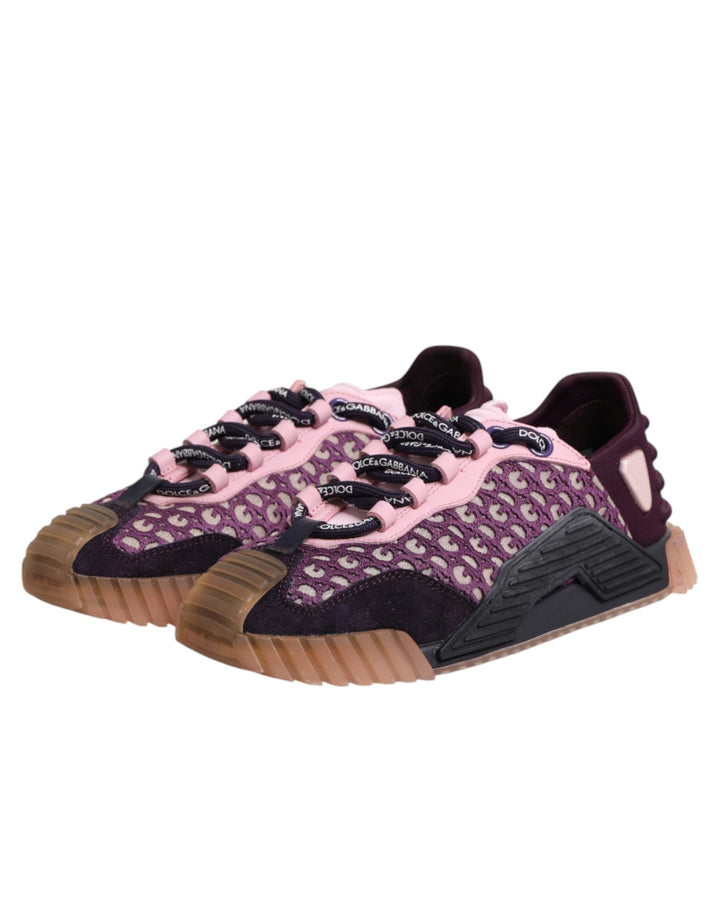 Dolce &amp; Gabbana Multicolor Logo Low Top NS1 Sneakers Shoes