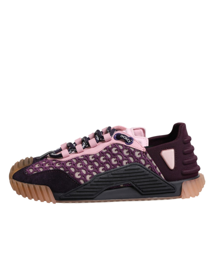 Dolce &amp; Gabbana Multicolor Logo Low Top NS1 Sneakers Shoes