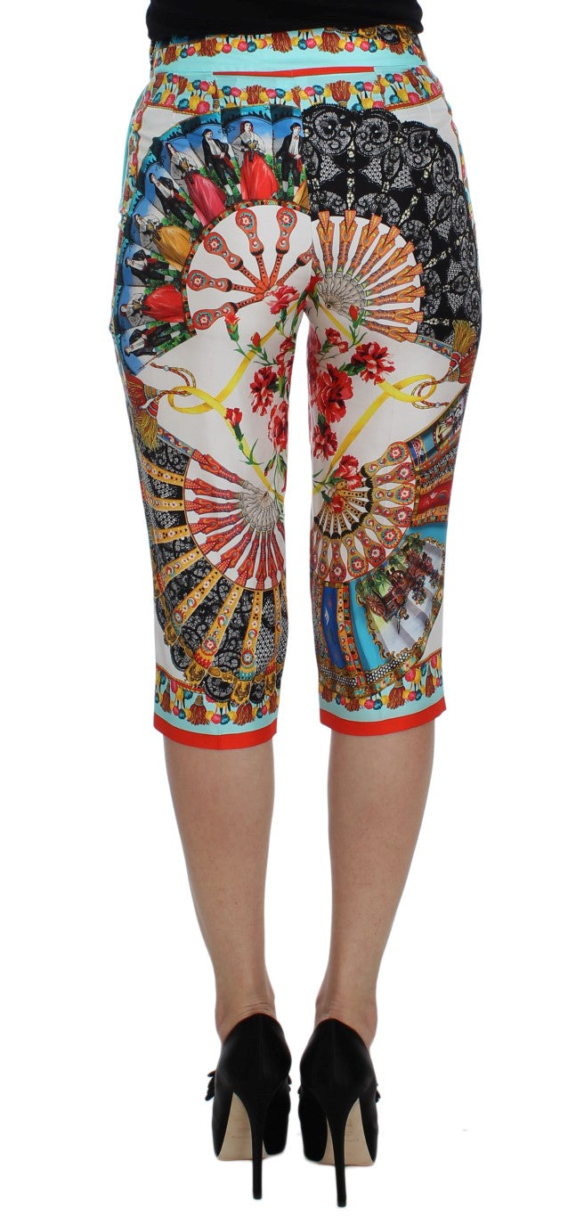 Vestido Sicilia con pantalones capri de mayólica de Dolce Gabbana