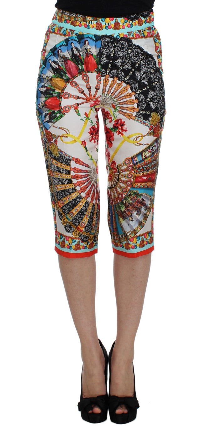 Vestido Sicilia con pantalones capri de mayólica de Dolce Gabbana