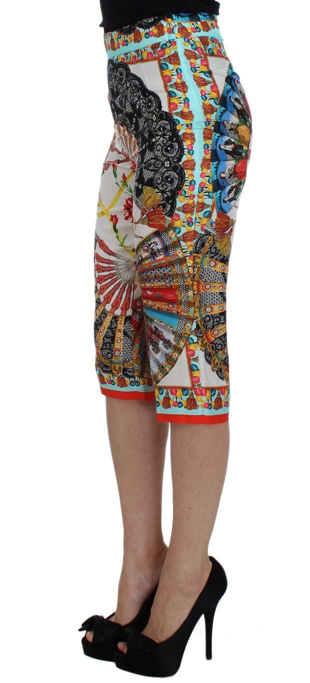Vestido Sicilia con pantalones capri de mayólica de Dolce Gabbana