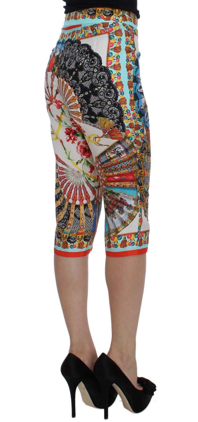 Vestido Sicilia con pantalones capri de mayólica de Dolce Gabbana