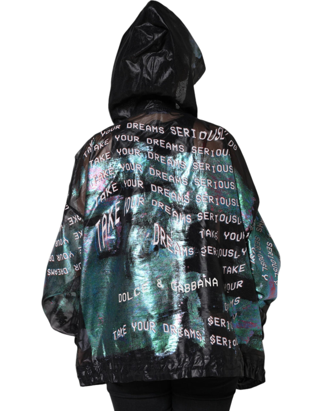 Women’s Dolce &amp; Gabbana Multicolor Print Hooded Sweatshirt Sweater