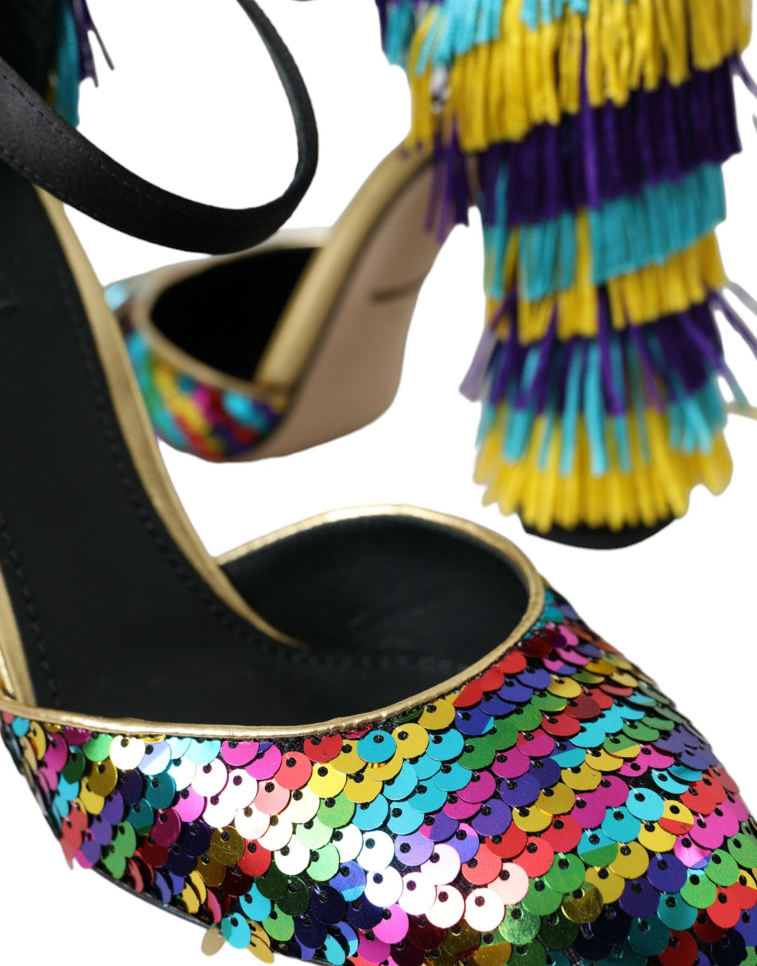 Women’s Dolce &amp; Gabbana Multicolor Sequin Crystal Mary Jane Shoes