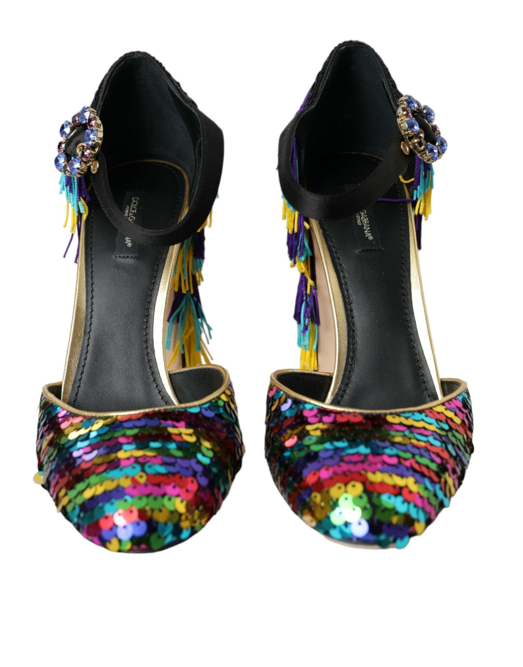 Women’s Dolce & Gabbana Multicolor Sequin Crystal Mary Jane Shoes