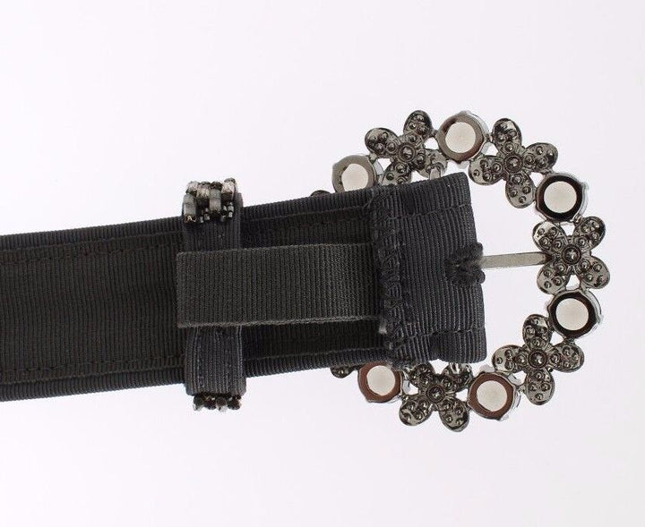 Women’s Dolce &amp; Gabbana Multicolor Wide Crystal Buckle Sequined Belt