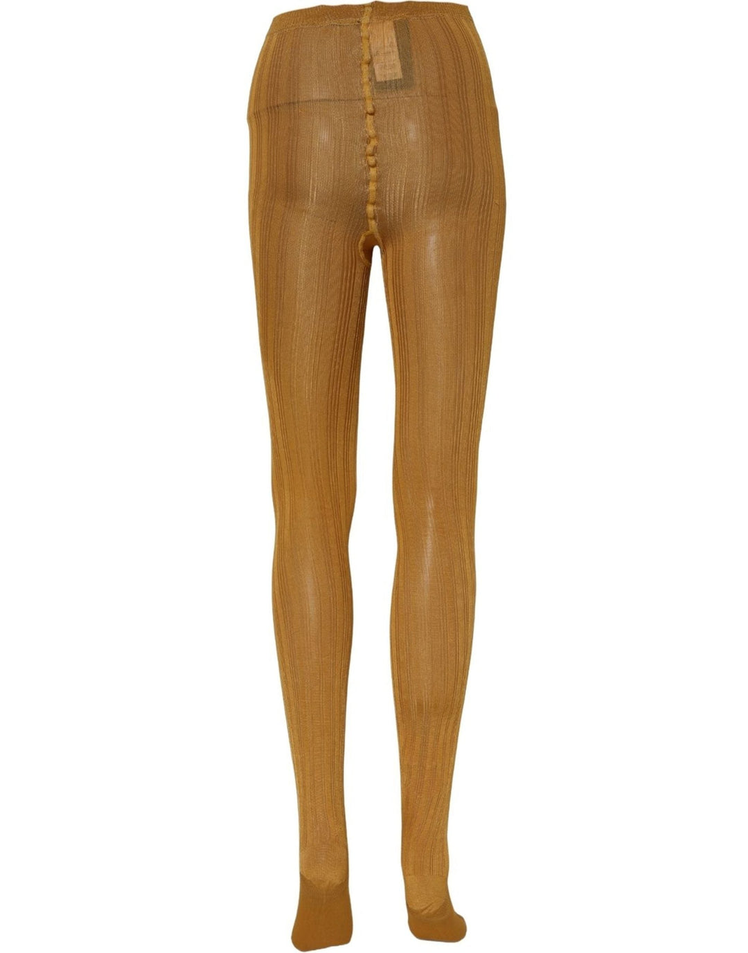 Women’s Dolce &amp; Gabbana Mustard Nylon Tights Pantyhose Stockings Socks