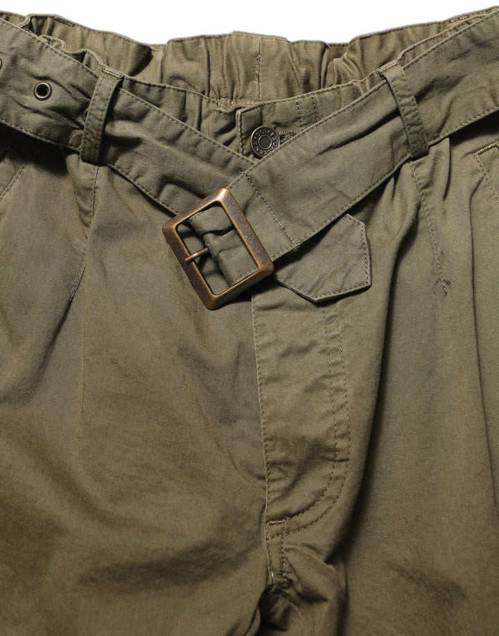 Women’s Dolce &amp; Gabbana Olive Green High Waist Cargo Trouser Pants