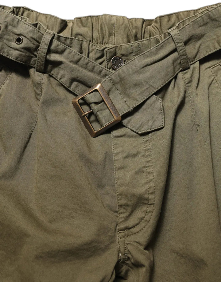 Women’s Dolce &amp; Gabbana Olive Green High Waist Cargo Trouser Pants