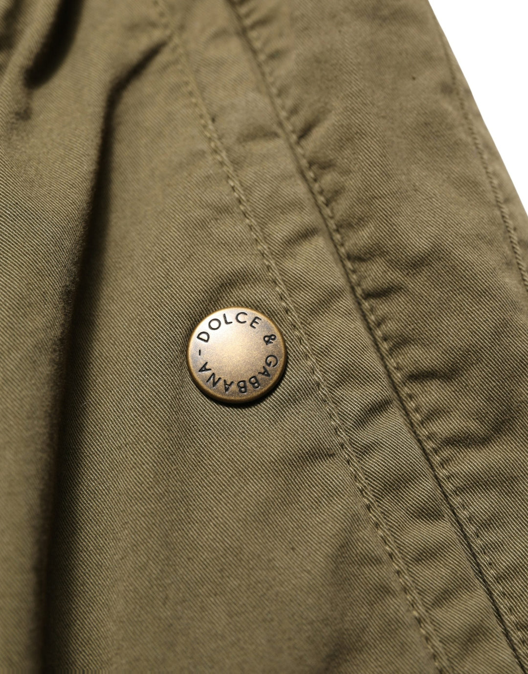Women’s Dolce &amp; Gabbana Olive Green High Waist Cargo Trouser Pants