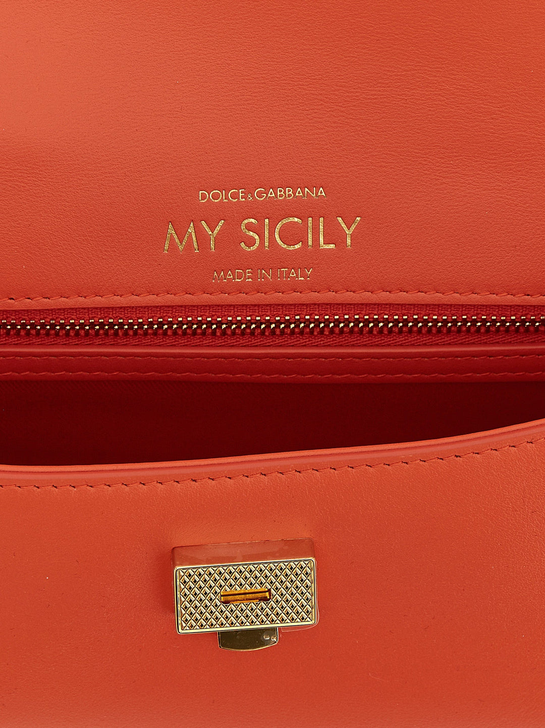 Women’s Dolce &amp; Gabbana Orange Calfskin Handbag