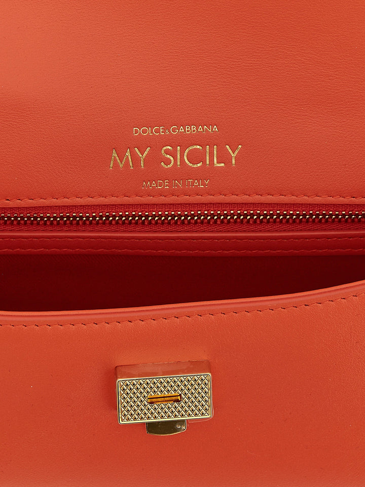 Women’s Dolce &amp; Gabbana Orange Calfskin Handbag