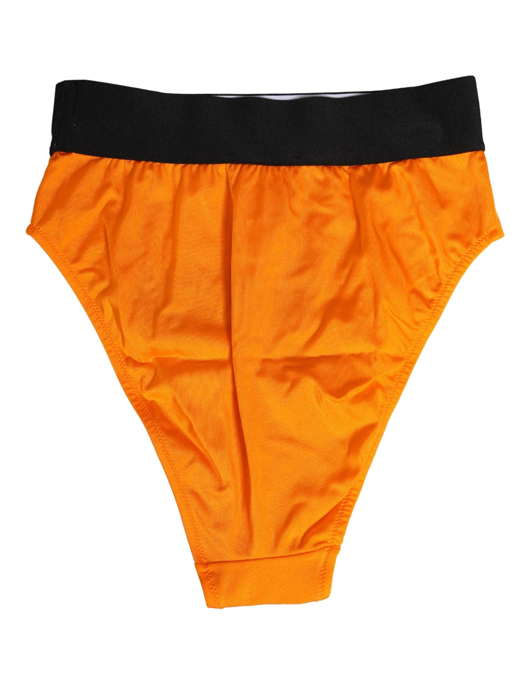 Women’s Dolce &amp; Gabbana Orange Crystal High Waist Brief Panty Underwear