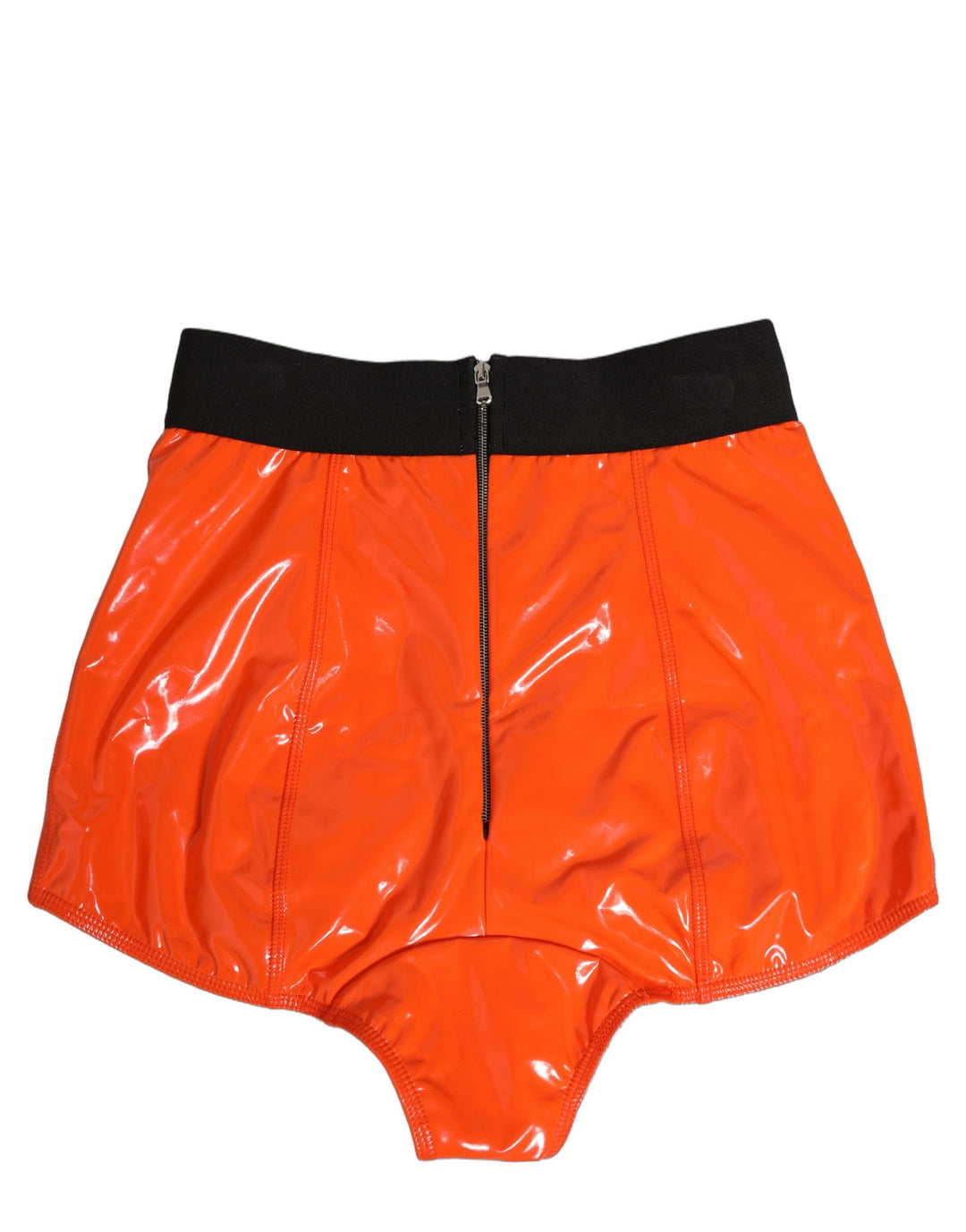 Women’s Dolce &amp; Gabbana Orange Polyester Logo High Waist Girdle Underwear