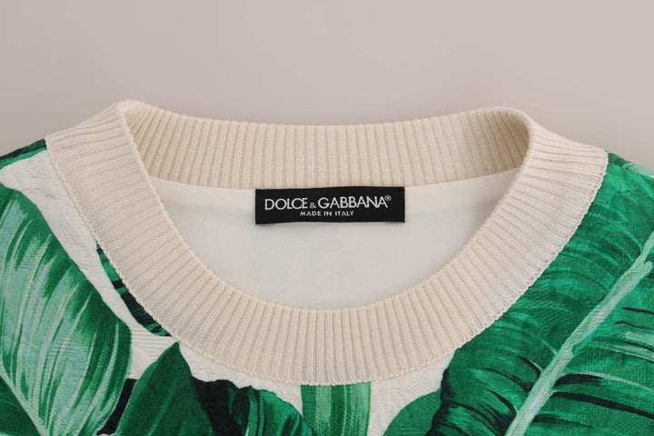 Women’s Dolce &amp; Gabbana Pineapple Banana Sequins Crewneck Sweater