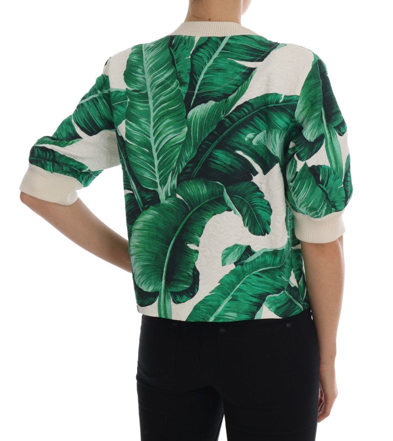Women’s Dolce &amp; Gabbana Pineapple Banana Sequins Crewneck Sweater