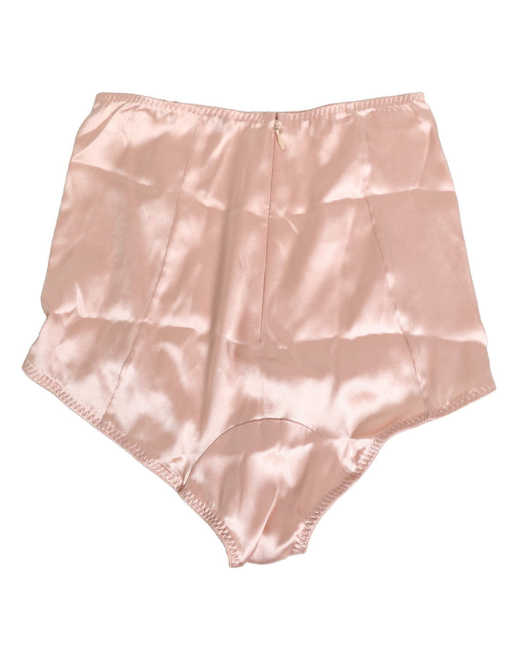 Women’s Dolce &amp; Gabbana Pink Acetate High Waist Shorts Panty Underwear