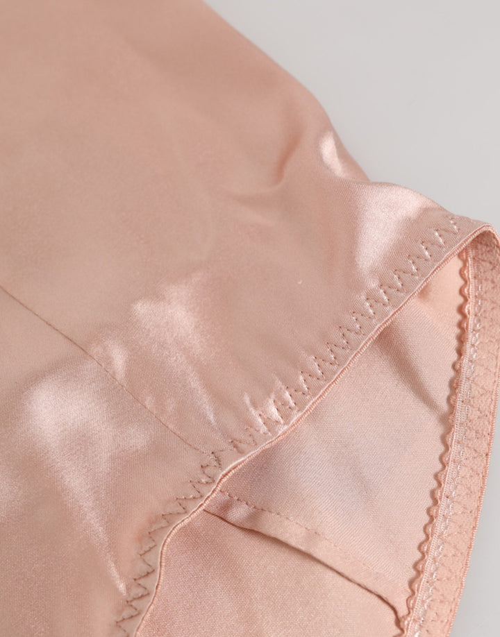 Women’s Dolce &amp; Gabbana Pink Acetate High Waist Shorts Panty Underwear