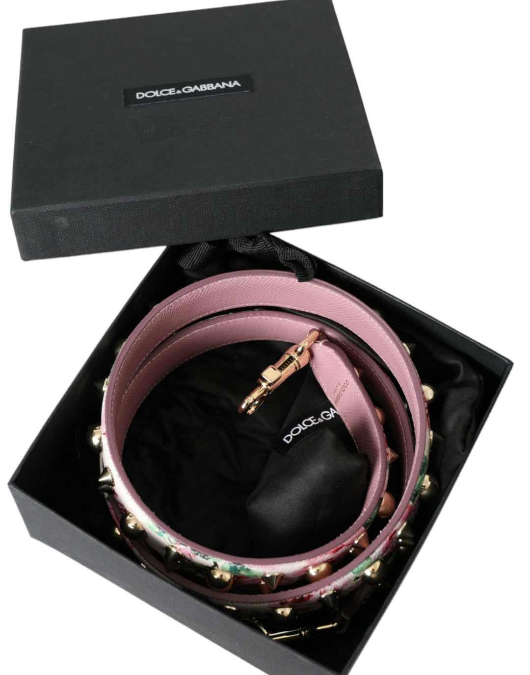 Women’s Dolce &amp; Gabbana Pink Floral Handbag Accessory Shoulder Strap