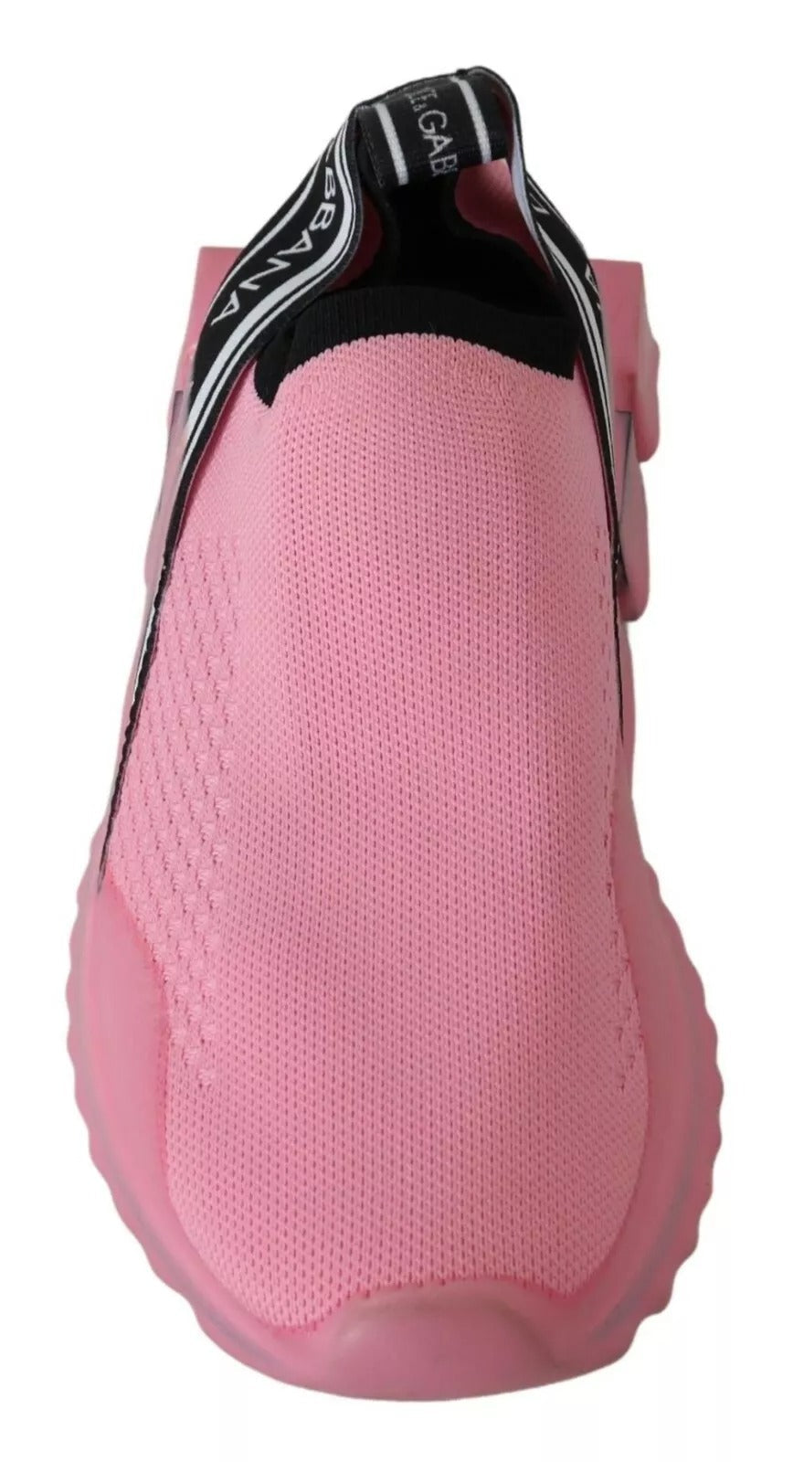 Dolce &amp; Gabbana Pink Low Top Sorrento Sneakers Slip On Casual Shoes
