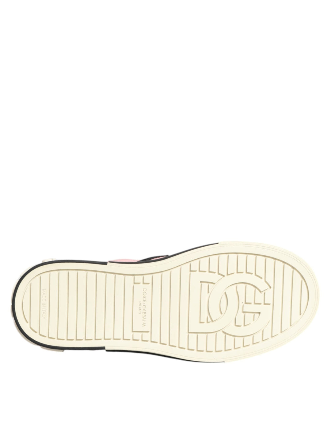 Dolce &amp; Gabbana Pink Quilted Nylon Slip-On Sneaker Shoes