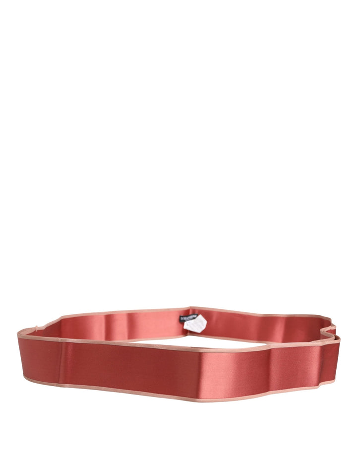 Women’s Dolce &amp; Gabbana Pink Silk Satin Waist Women Cintura Belt