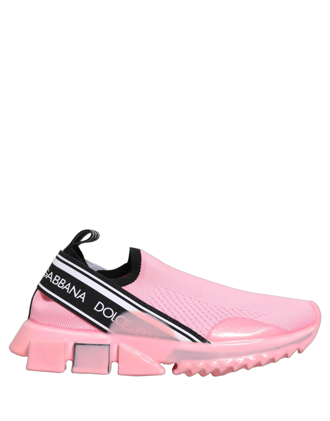 Dolce &amp; Gabbana Pink Slip On Low Top Sorrento Sneakers Shoes