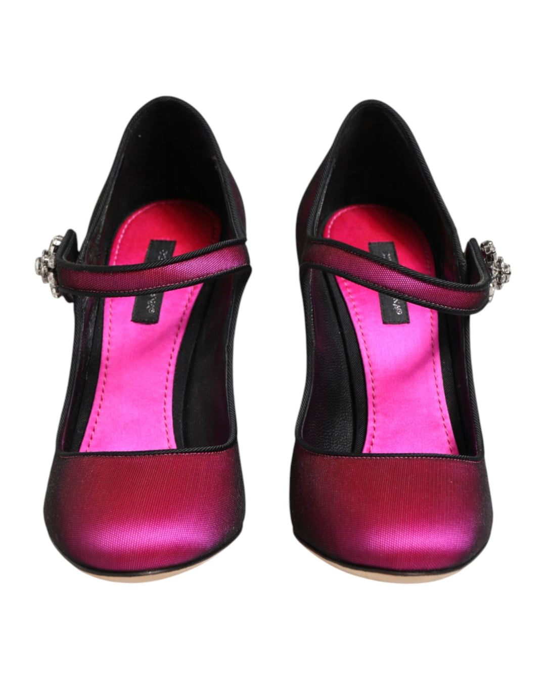 Women’s Dolce & Gabbana Pink Strass Mary Janes Heels Pumps Shoes